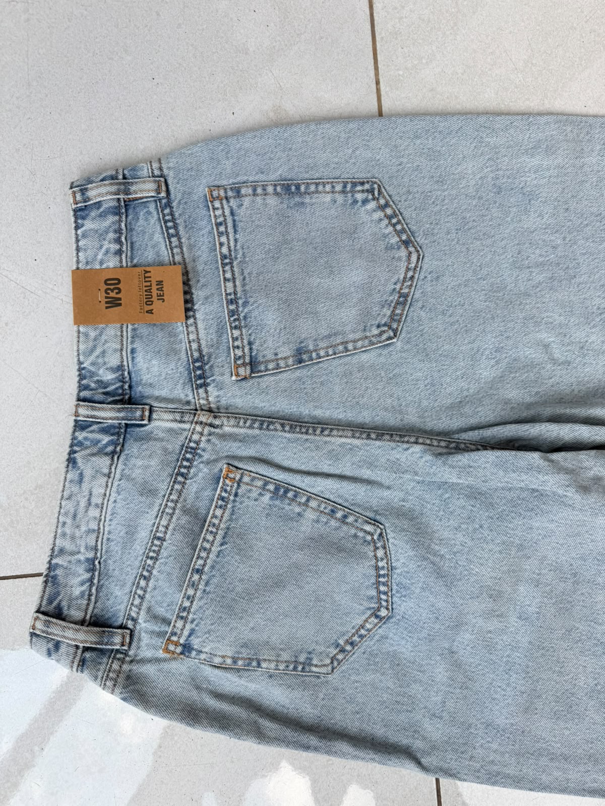 HIGH RISE WIDE LEG JEAN-LIGHT BLUE