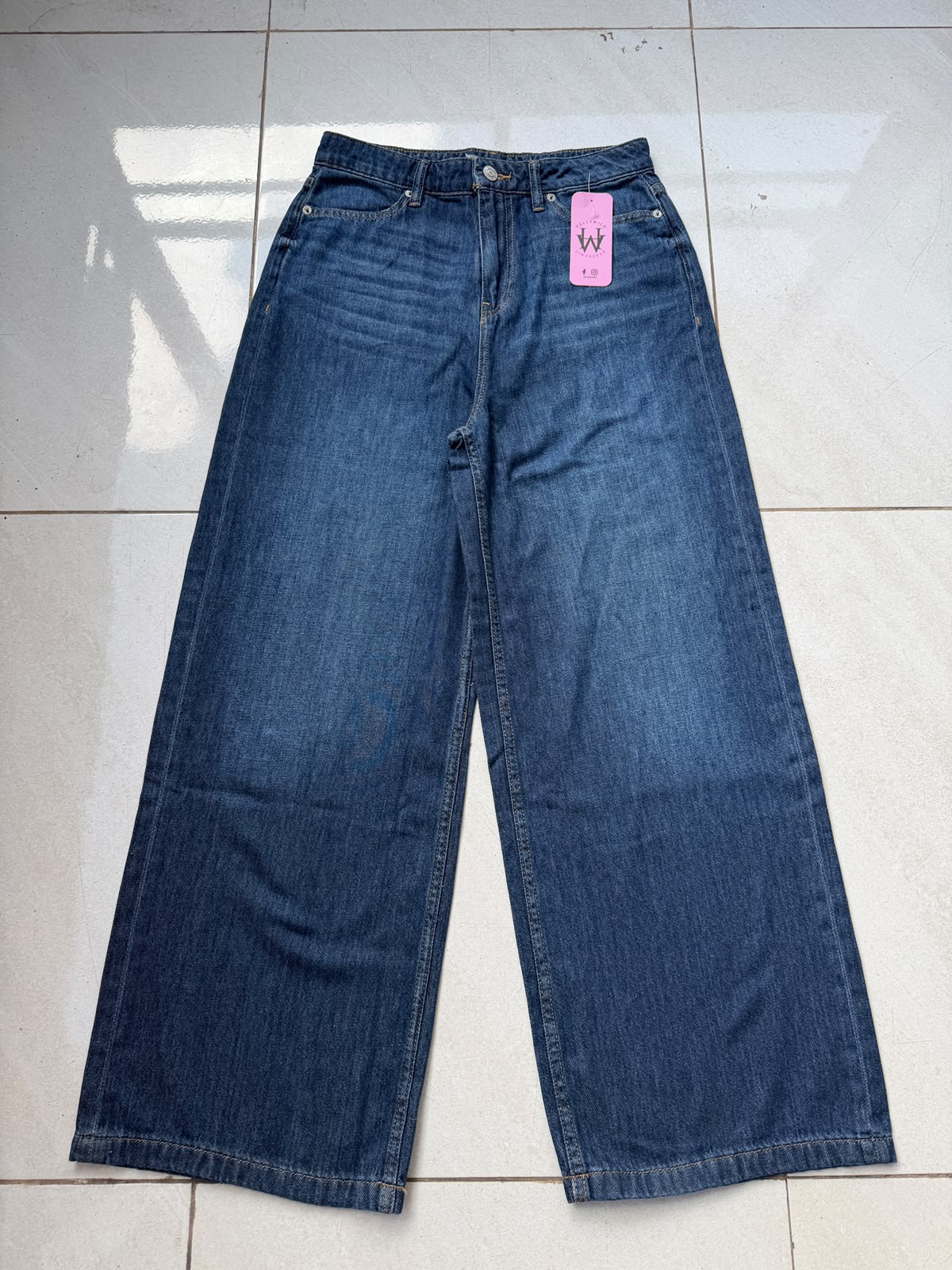 HIGH RISE WIDE LEG JEAN