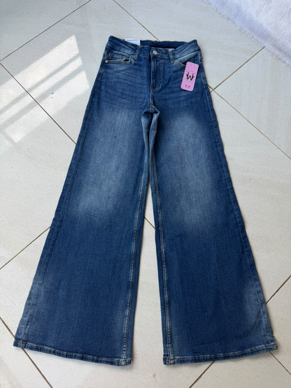 Imported Premium High-Rise Wide-Leg Jeans