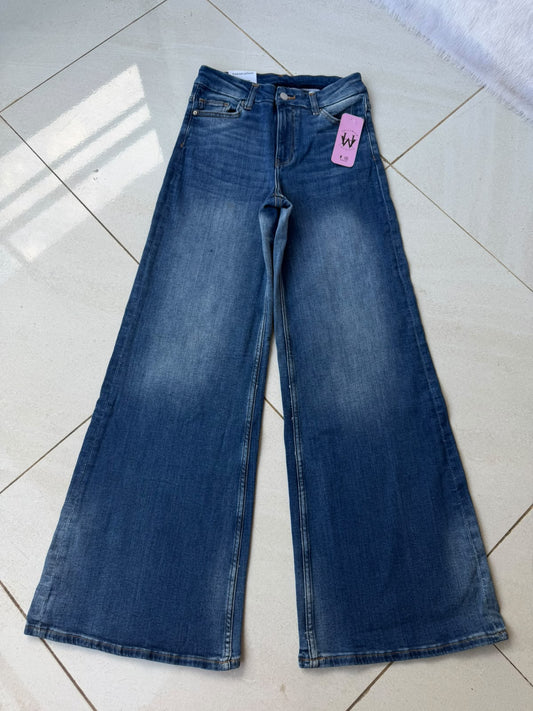 Imported Premium High-Rise Wide-Leg Jeans