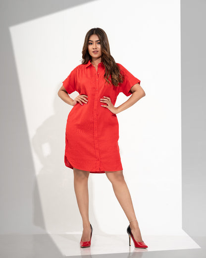 JOE LINEN SHIRT DRESS