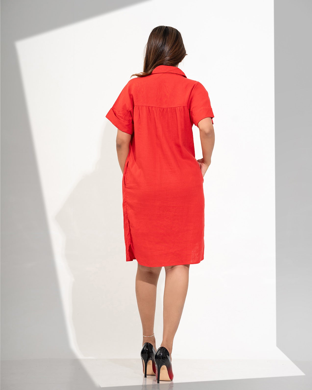JOE LINEN SHIRT DRESS