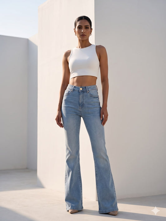 HIGH RISE FLARE JEAN