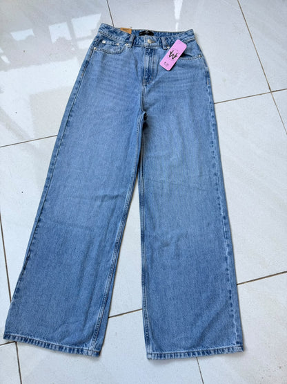 HIGH RISE WIDE LEG JEAN LIGHT BLUE