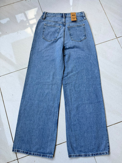 HIGH RISE WIDE LEG JEAN LIGHT BLUE