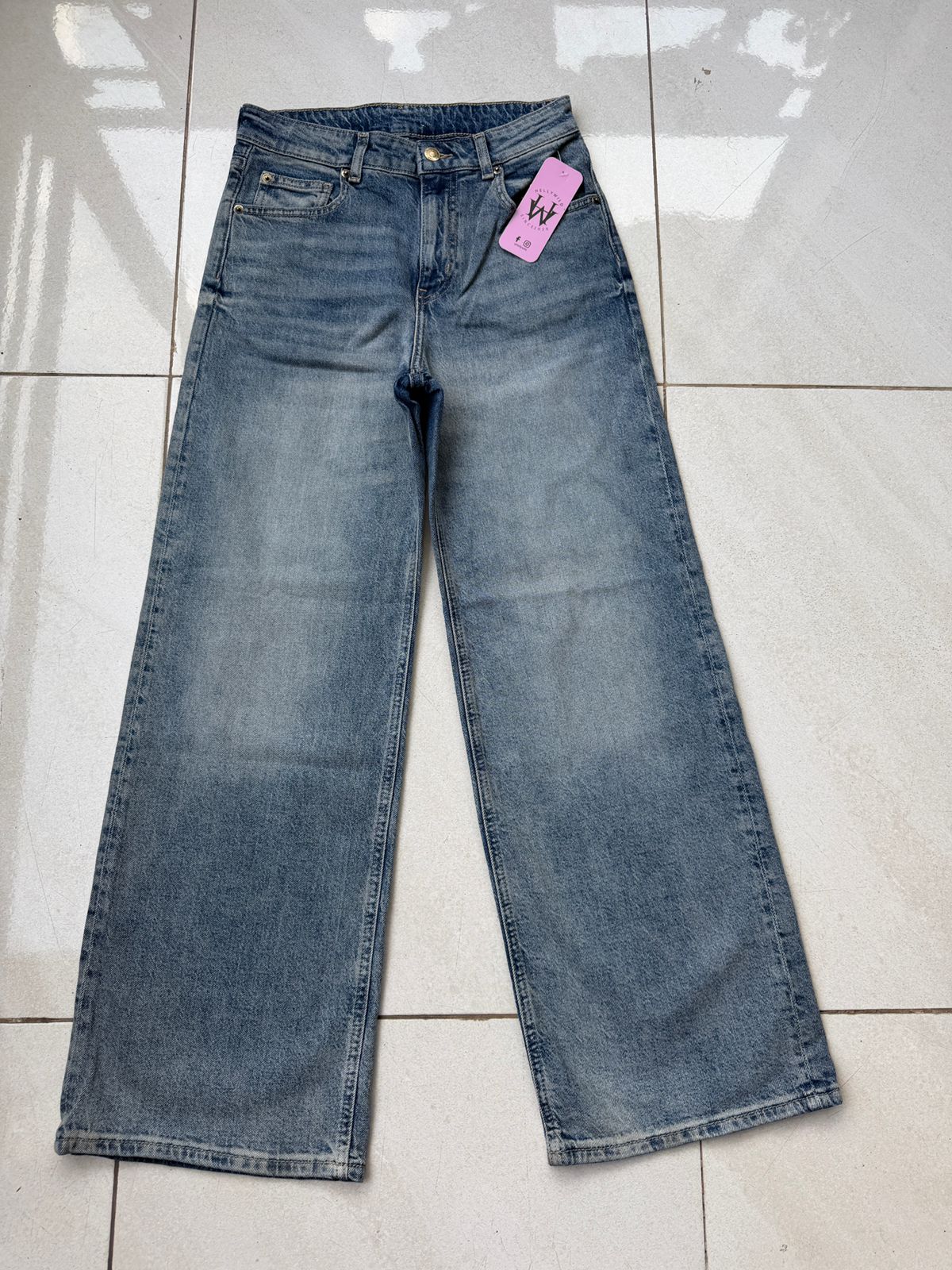 HIGH RISE WIDE LEG JEAN