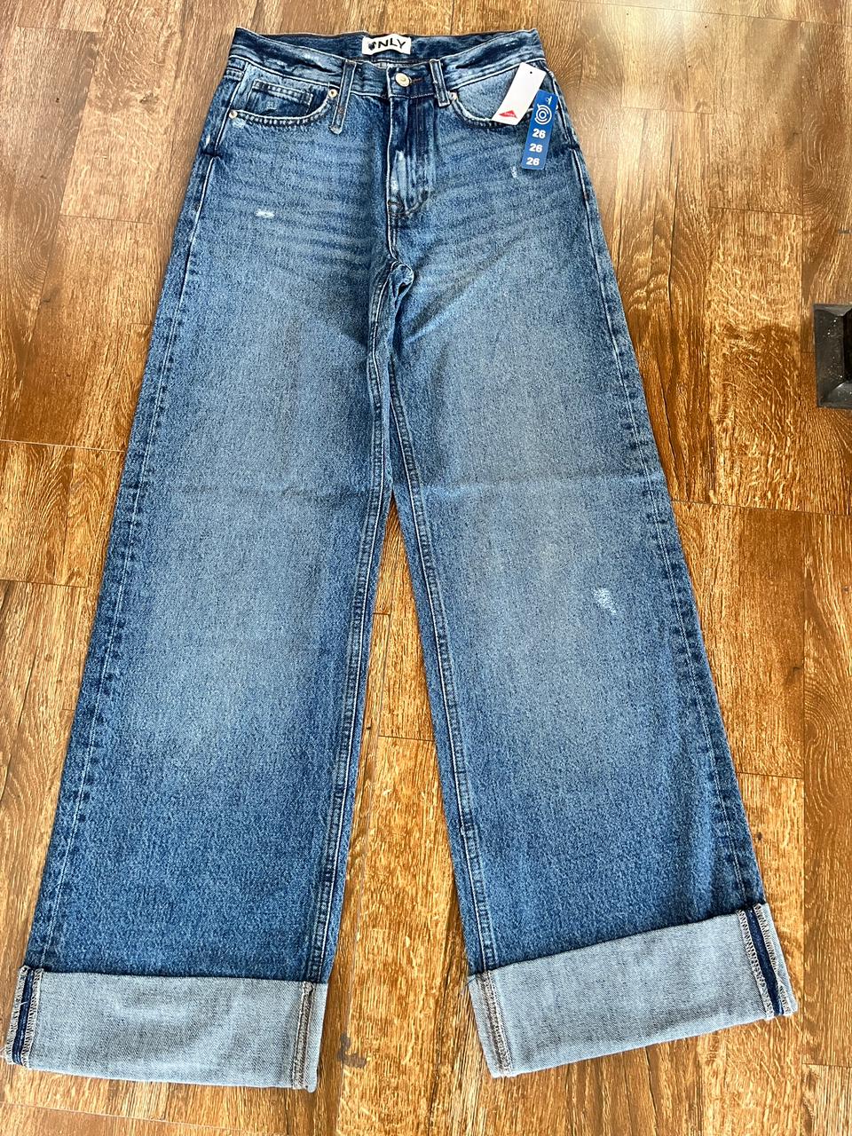 HIGH RISE WIDE LEG JEAN