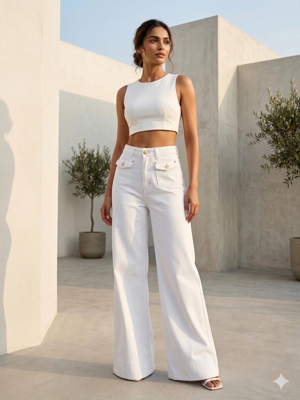 HIGH RISE WIDE LEG JEAN