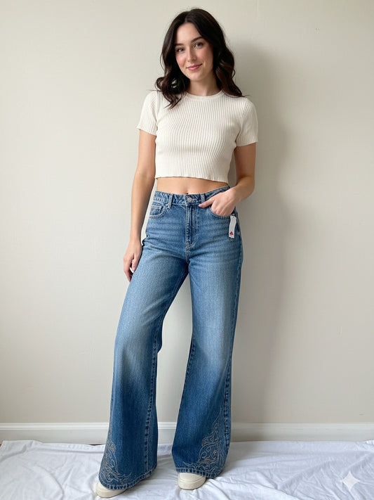HIGH RISE LOOSE FLARE JEAN