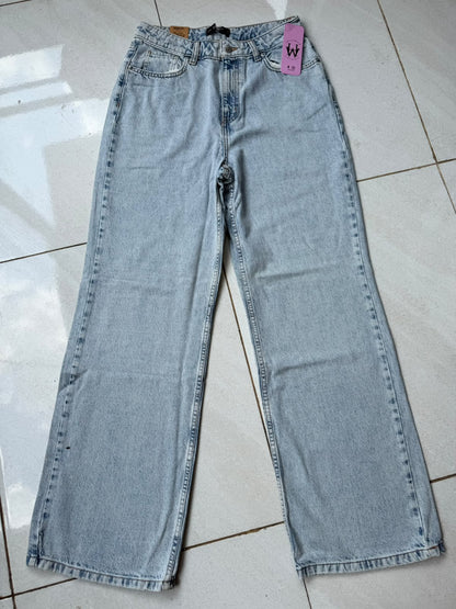 HIGH RISE WIDE LEG JEAN-LIGHT BLUE