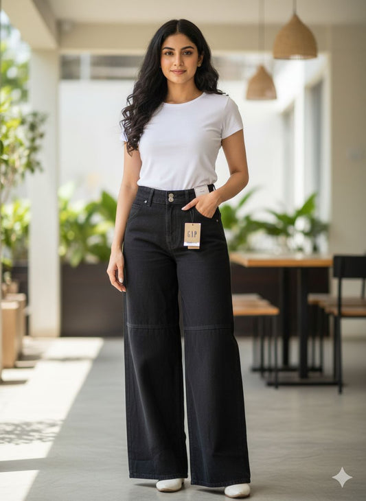 HIGH RISE WIDE LEG JEAN