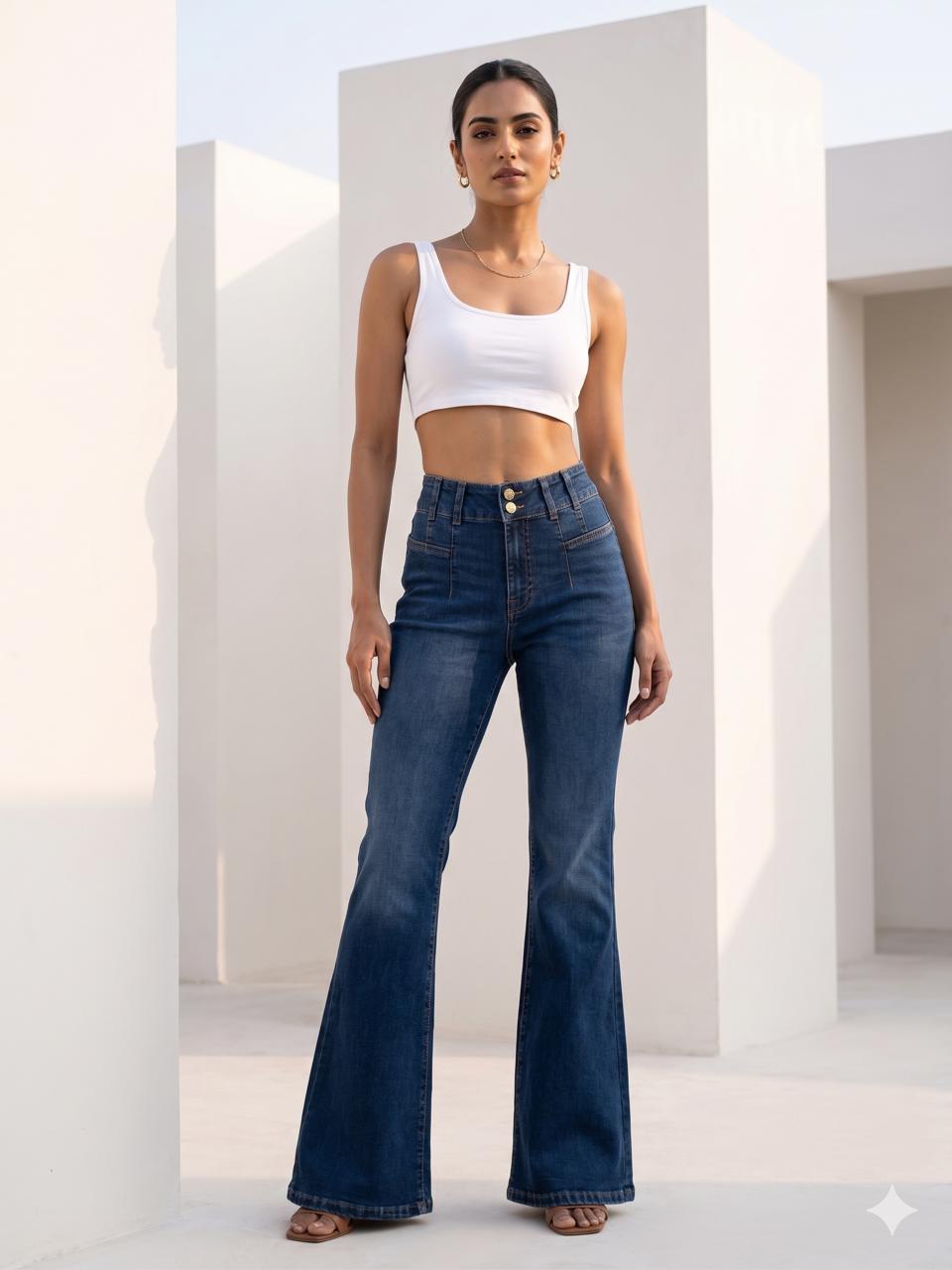 HIGH RISE FLARE JEAN