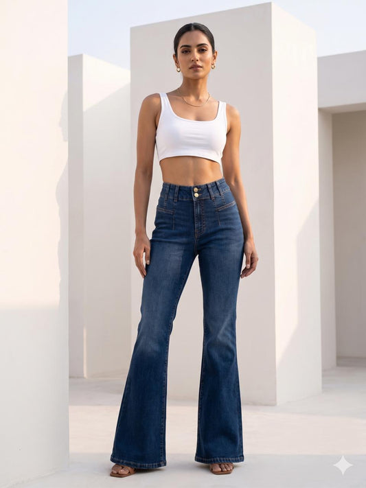 HIGH RISE FLARE JEAN
