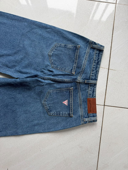 Imported Premium Mid-Rise Wide-Leg Denim Jeans – Mid Blue