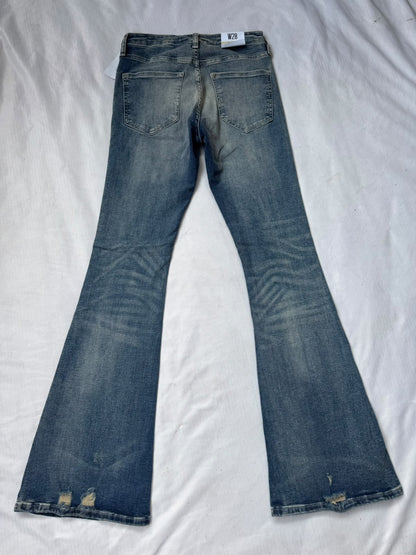 VINTAGE BLUE HIGH RISE FLARE JEAN