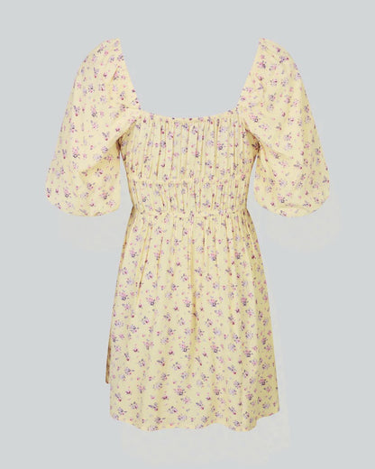 PUFF SLEEVE MINI DRESS